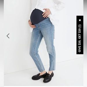 Maternity jeans- Madewell perfect vintage. Never worn. Size 31